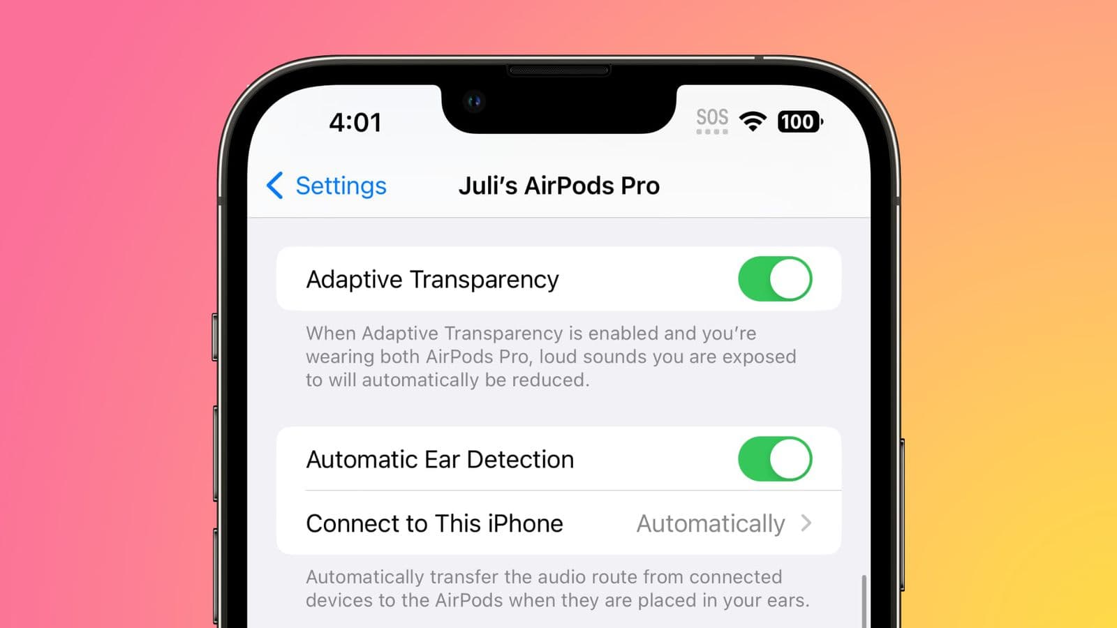 iOS 16.1b3 Transparansi Adaptif Tersedia untuk AirPods gen 1 di AirPods