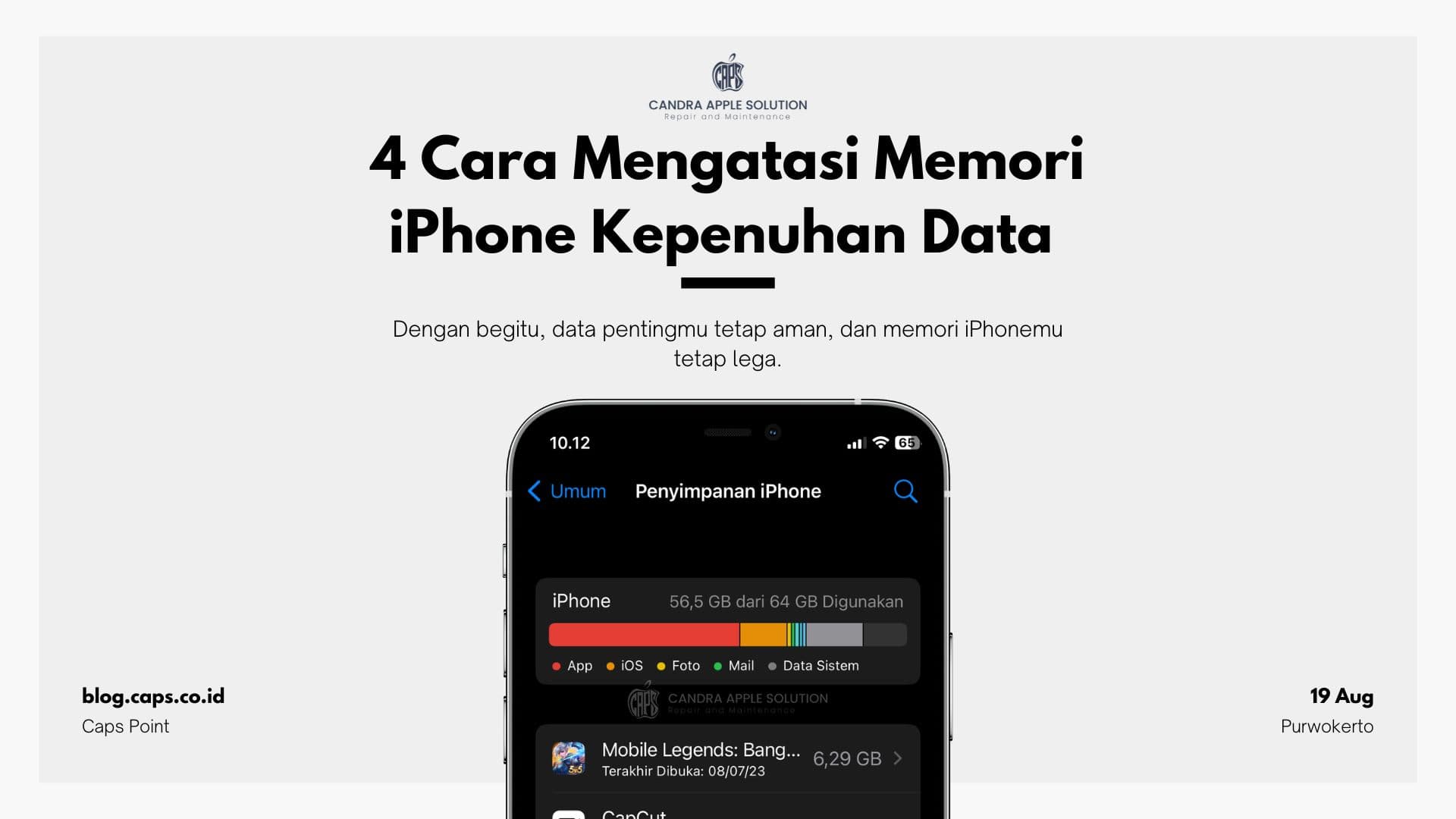 4 Cara Mengatasi Memori iPhone Kepenuhan Data