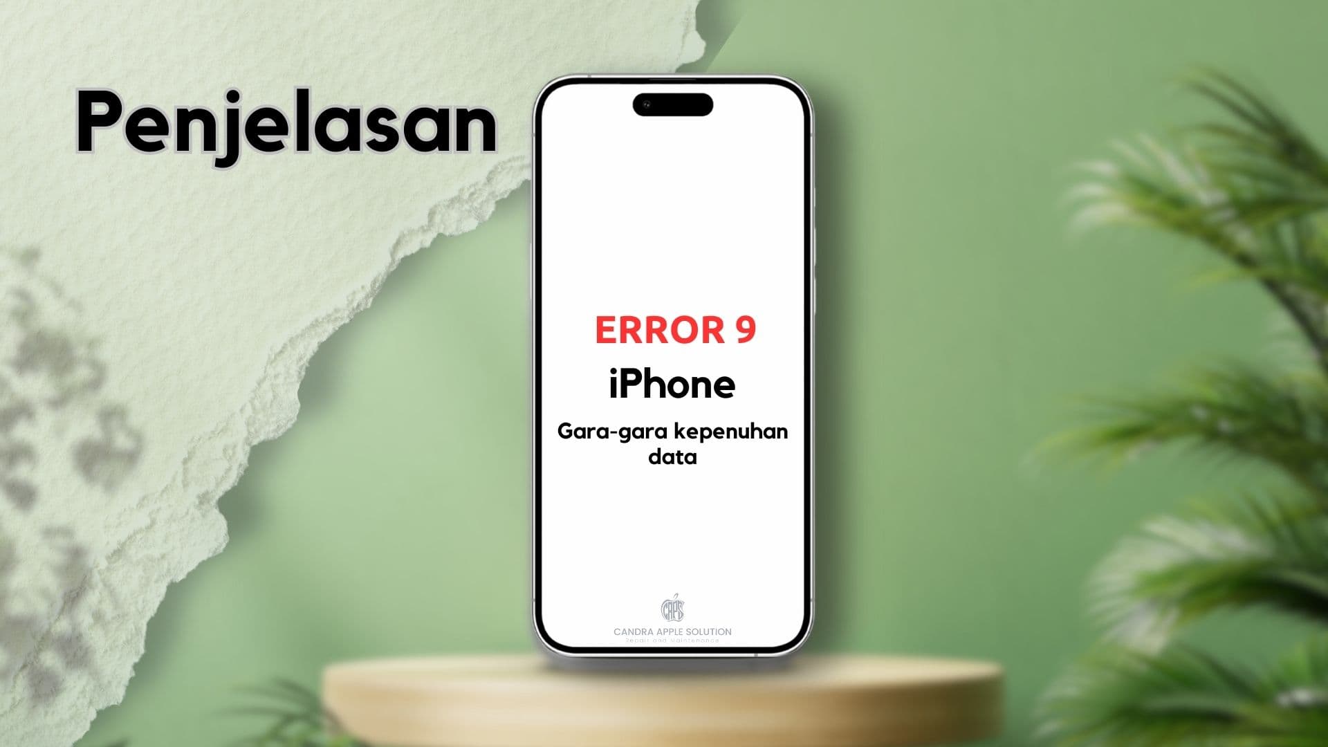 Penjelasan Error 9 pada iPhone | Gara-gara Kepenuhan Data