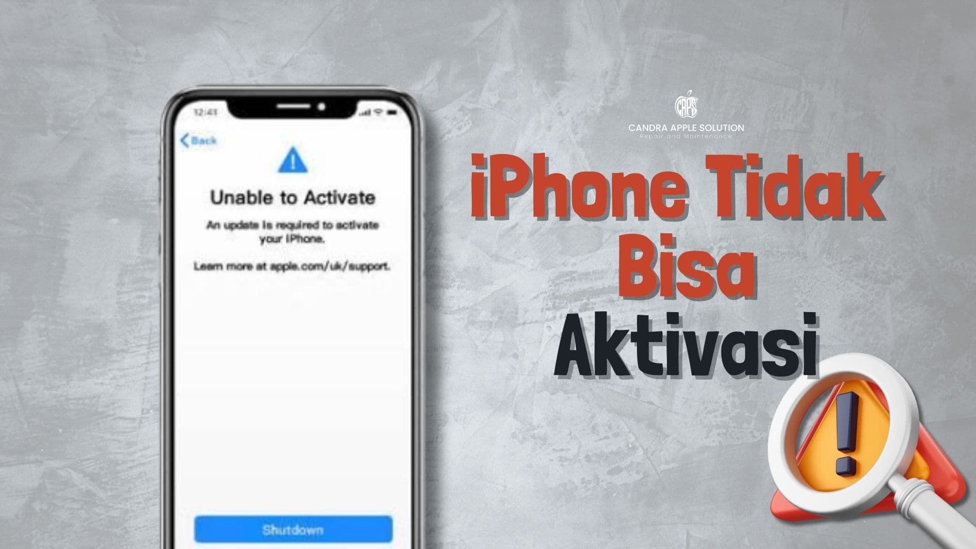 iPhone Tidak Bisa Aktivasi