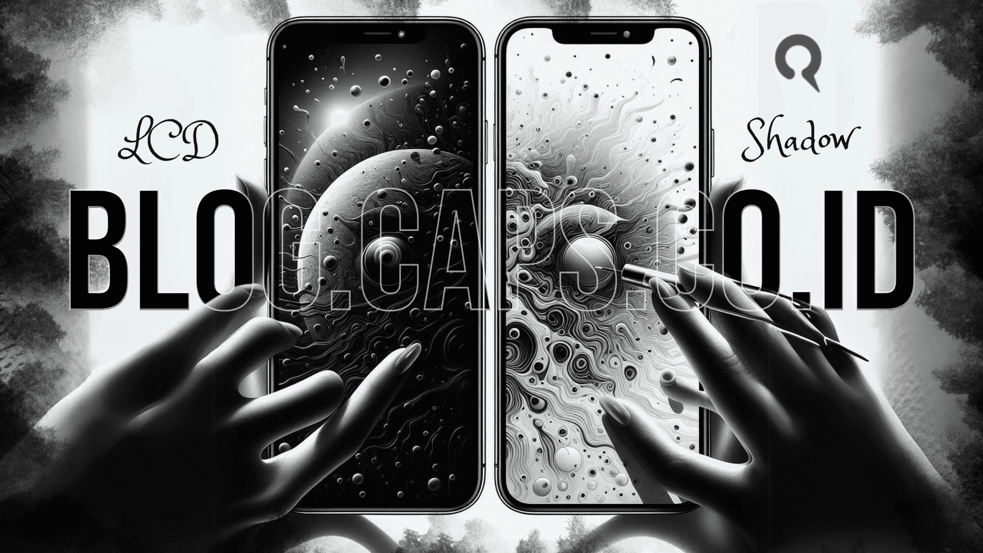 iPhone Muncul Shadow Hitam/Putih