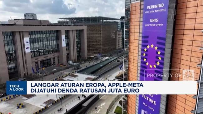 Langgar Aturan Eropa, Apple-Meta Kena Denda Ratusan Juta Euro