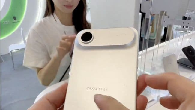 Toko HP di China Display iPhone 17 dan iPhone 17 Air